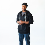 HALF HUMAN HALF COFFEE ZIP-UP HOODIE