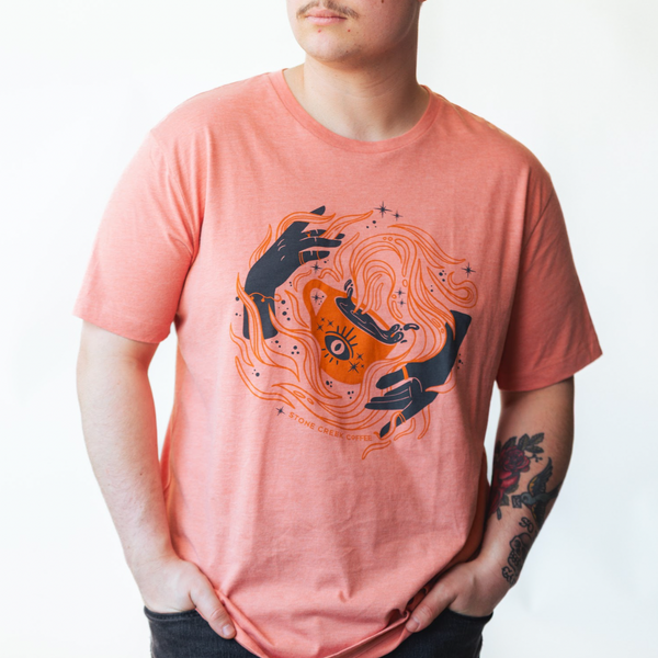 COFFEE MAGIC CORAL TEE
