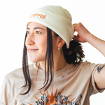 STONE CREEK COFFEE IVORY KNIT HAT