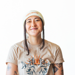STONE CREEK COFFEE IVORY KNIT HAT