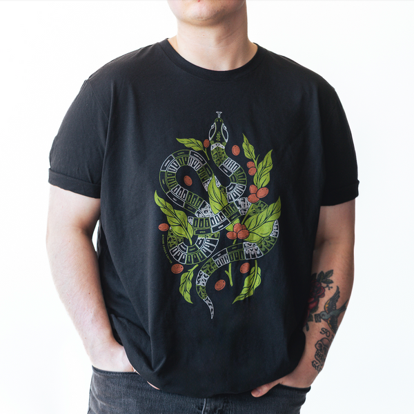 FLAVOR WHEEL SERPENT BLACK TEE