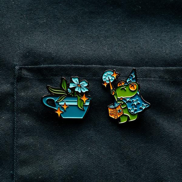 TOADALLY CAFFEINATED ENAMEL PIN SET
