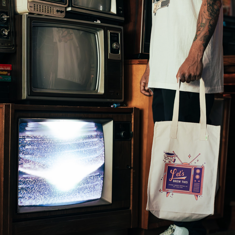 TV TOTE | Fresh Roasted Specialty Coffee - Stone Creek Coffee