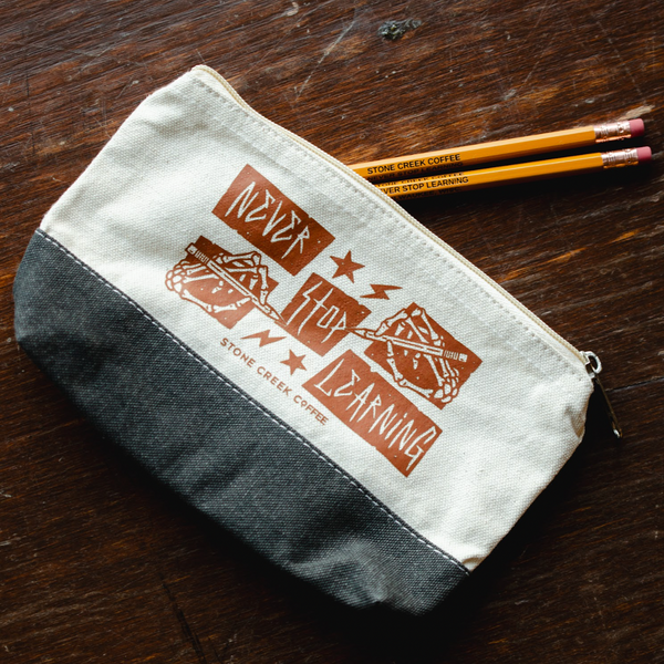 SKELETON HANDS PENCIL BAG