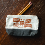 SKELETON HANDS PENCIL BAG