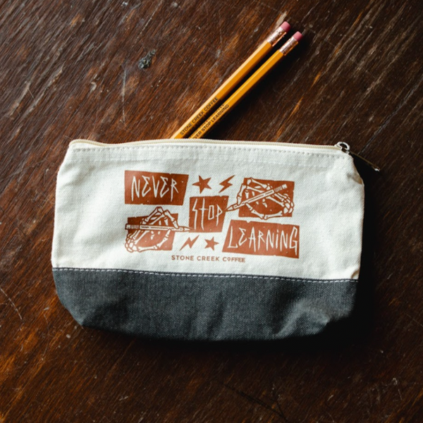 SKELETON HANDS PENCIL BAG