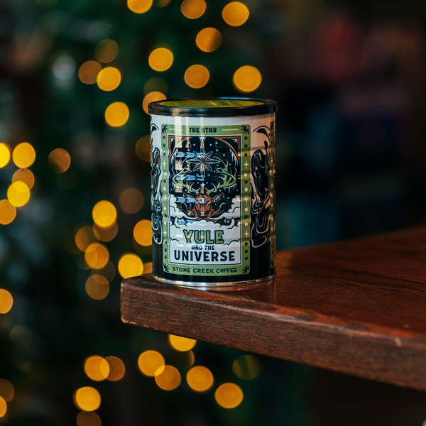 YULE & THE UNIVERSE COFFEE TIN
