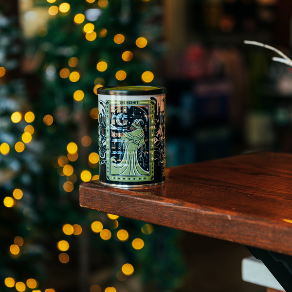 YULE & THE UNIVERSE COFFEE TIN