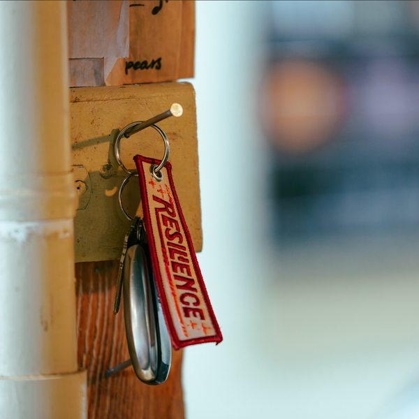 RESILIENCE EMBROIDERED KEYCHAIN