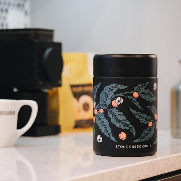 Skull Cherries Coffee Canister