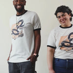 RECORD PLAYER RINGER TEE