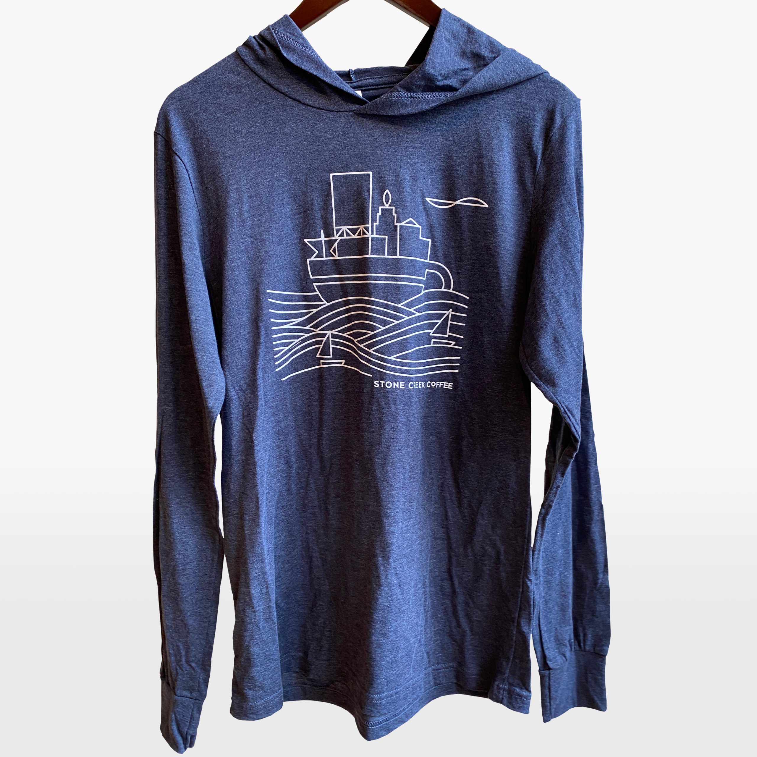 Brew City Natural Light Logo Sleeve Print Pullover Hoodie