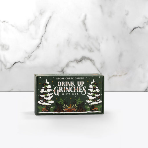 Drink Up Grinches on marble background