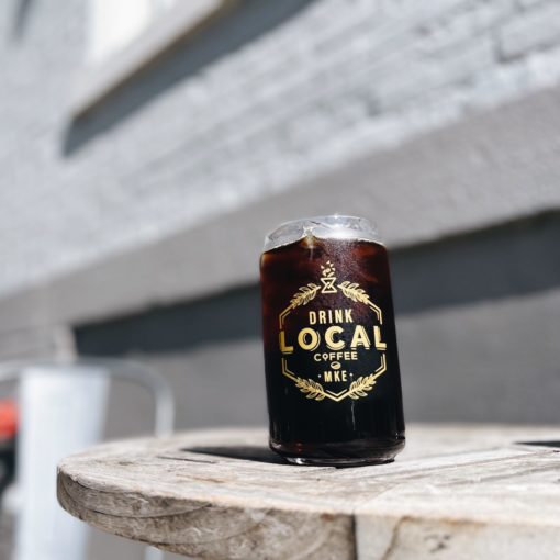 Drink Local Can glass